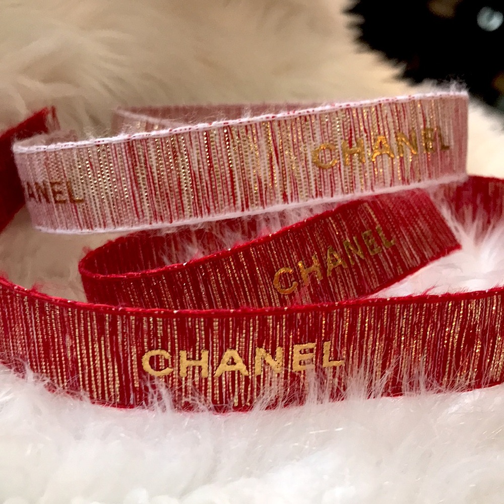 Chanel Gift Wrapping Ribbons Set of 2